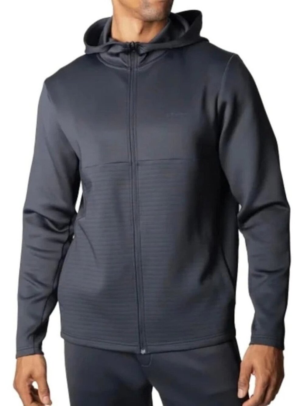 Spyder Active Men's XXL Black Full-Zip Hoodie Scuba Jacket Lightweight F1049